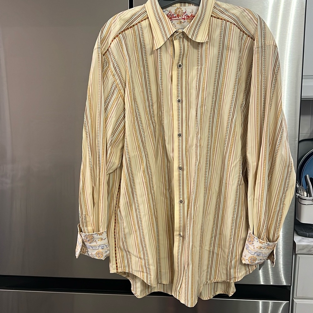 Robert Graham 100% cotton Button Down Shirt 2XL